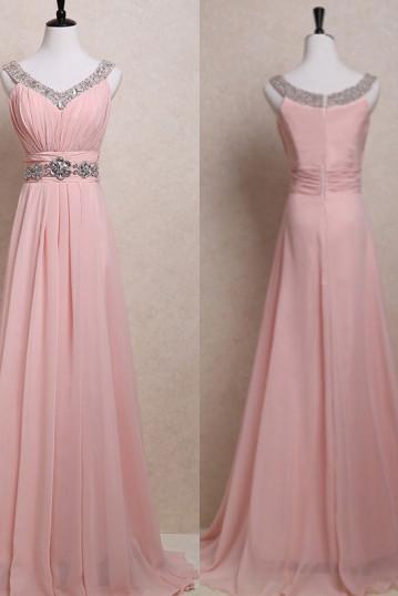 Pd11239 Charming Prom Dress,chiffon Prom Dress,v-neck Prom Dress,beading Prom Dress,brief Prom Dress