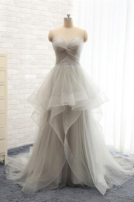 Pd01084 Charming Prom Dress,sweetheart Prom Dress,a-line Prom Dress,tulle Prom Dress,beading Evening Dress