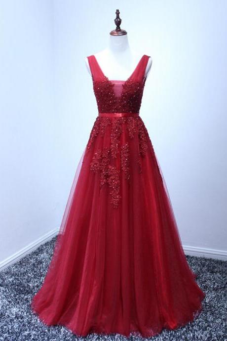 Pd605174 High Quality Prom Dress,tulle Prom Dress,appliques Prom Dress,appliques Prom Dress, Charming Prom Dress