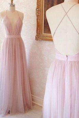 Pd61057 Charming Prom Dress,tulle Prom Dress,a-line Prom Dress,spaghetti Straps Evening Dress