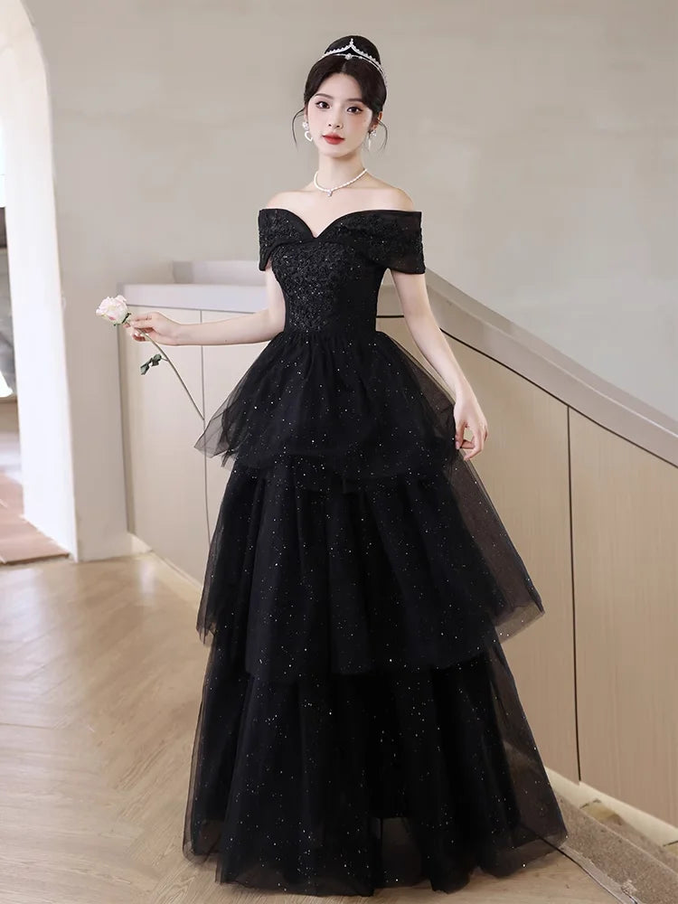 Off Shoulder High Low  Evening Gown  Size 10 Style 0063